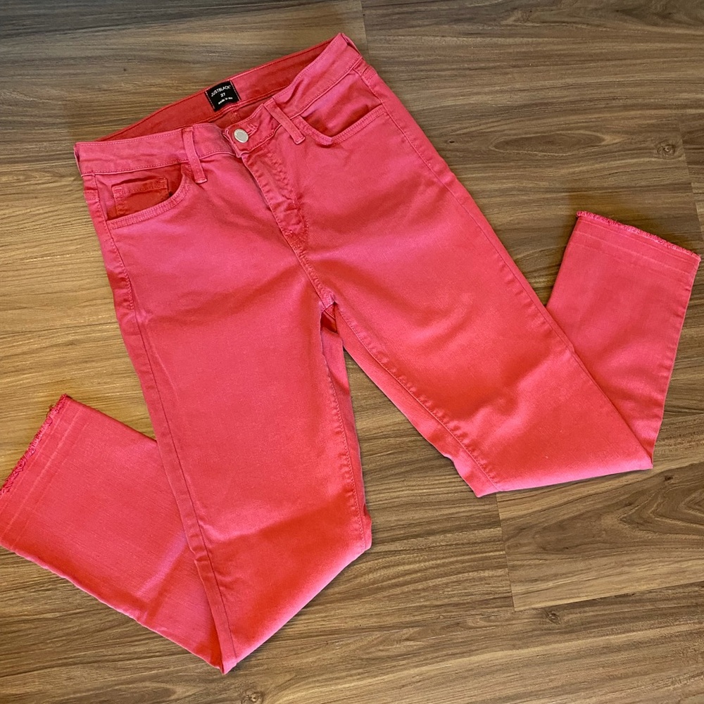 JUST BLACK Slim Straight Capri Jean - 4